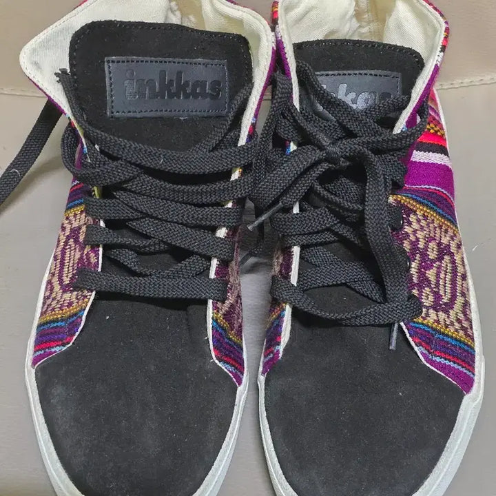 [BUNJANG] Inkas Black Suede Hightop Sneakers / 잉카스 블랙 스웨이드 하이탑 스니커즈
