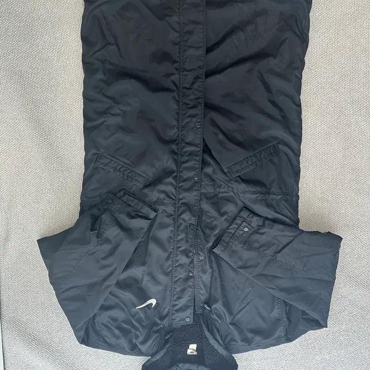 [BUNJANG] Nike Black Hooded Long Jumper / 나이키 블랙 후드 롱 점퍼