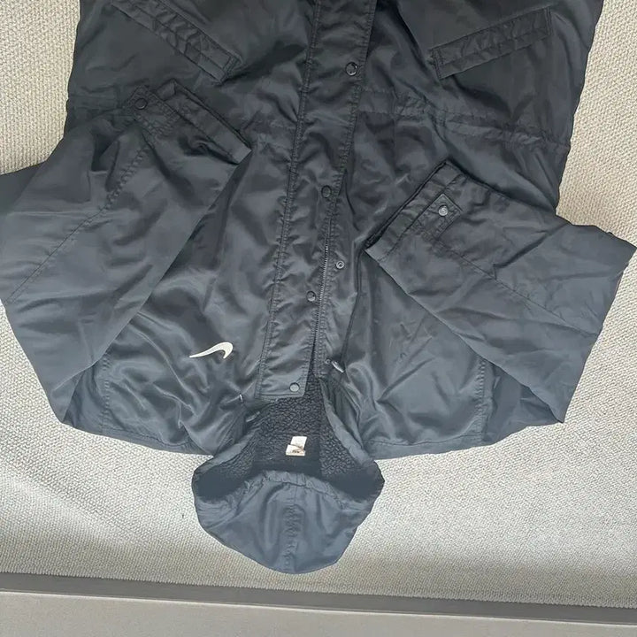 [BUNJANG] Nike Black Hooded Long Jumper / 나이키 블랙 후드 롱 점퍼