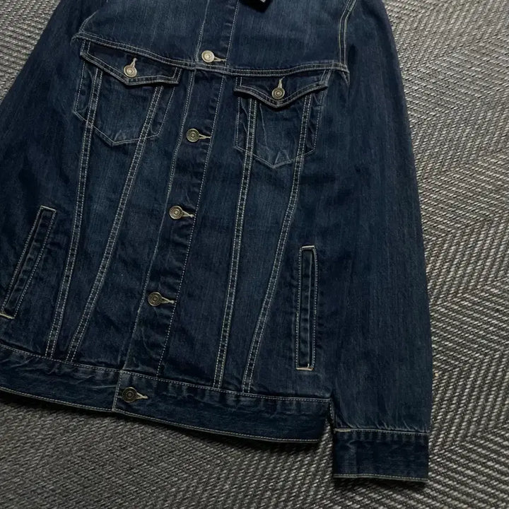 [BUNJANG] Dickies USA Indigo Denim Trucker Jacket / 디키즈 USA 인디고 데님 트러커 자켓o 5540