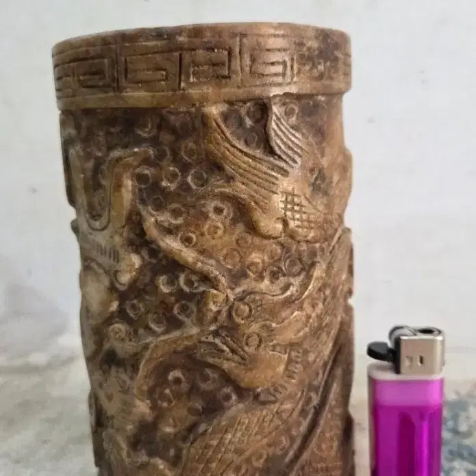 [BUNJANG] 100-Year Old Jade Brush Holder / 100년세월의 옥돌 붓통