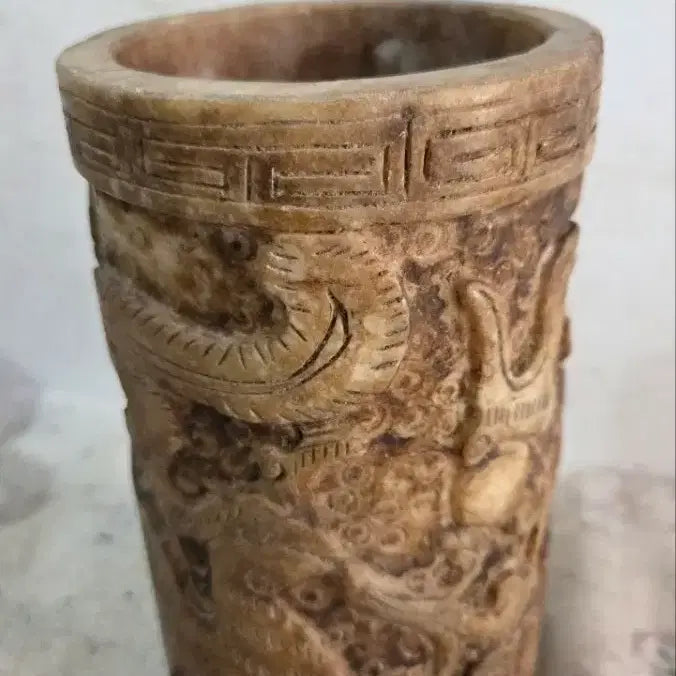 [BUNJANG] 100-Year Old Jade Brush Holder / 100년세월의 옥돌 붓통