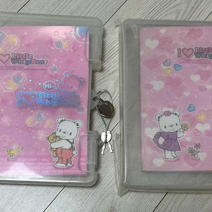 [BUNJANG] I Love Little Whip Bear Case and Key Diary / 05년도 고전문구 아이러브리틀휩베어 케이스열쇠 비밀일기장 다이어리
