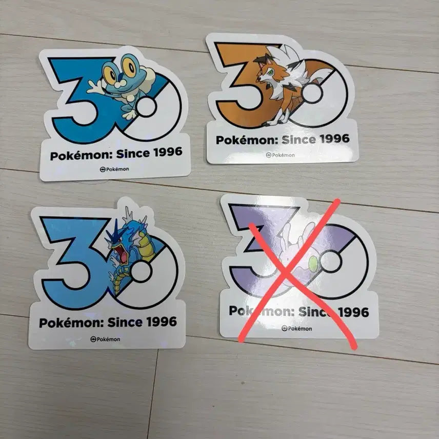 [BUNJANG] Pokemon 30th Anniversary Sticker / 포켓몬 30주년 기념 스티커 각 만오천원