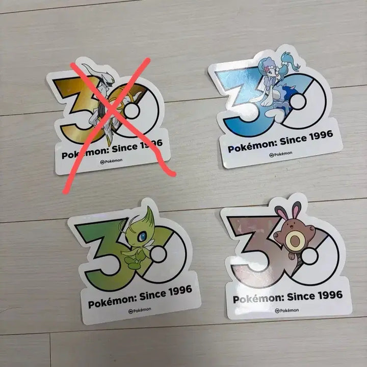 [BUNJANG] Pokemon 30th Anniversary Sticker / 포켓몬 30주년 기념 스티커 개별가격