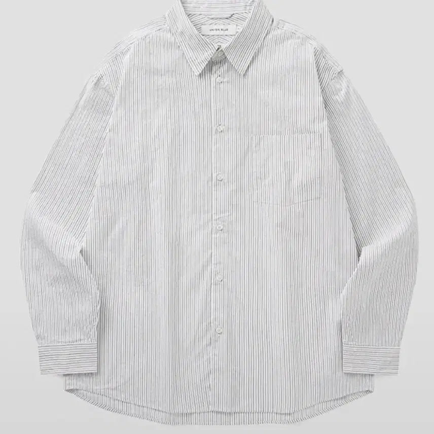 [BUNJANG] Union Blue Stripe Shirt Black M / 유니온블루 desk office 스트라이프셔츠 블랙 M