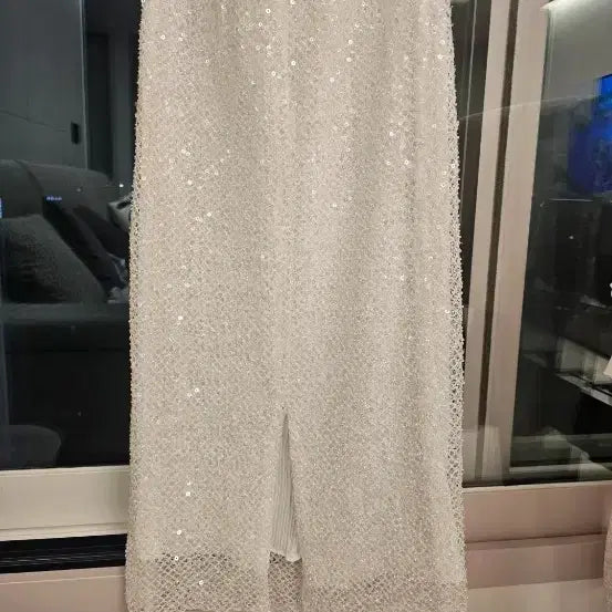 [BUNJANG] Lanvin White Sequin Midi Skirt / 랑방 화이트 스팽글 롱 스커트 61