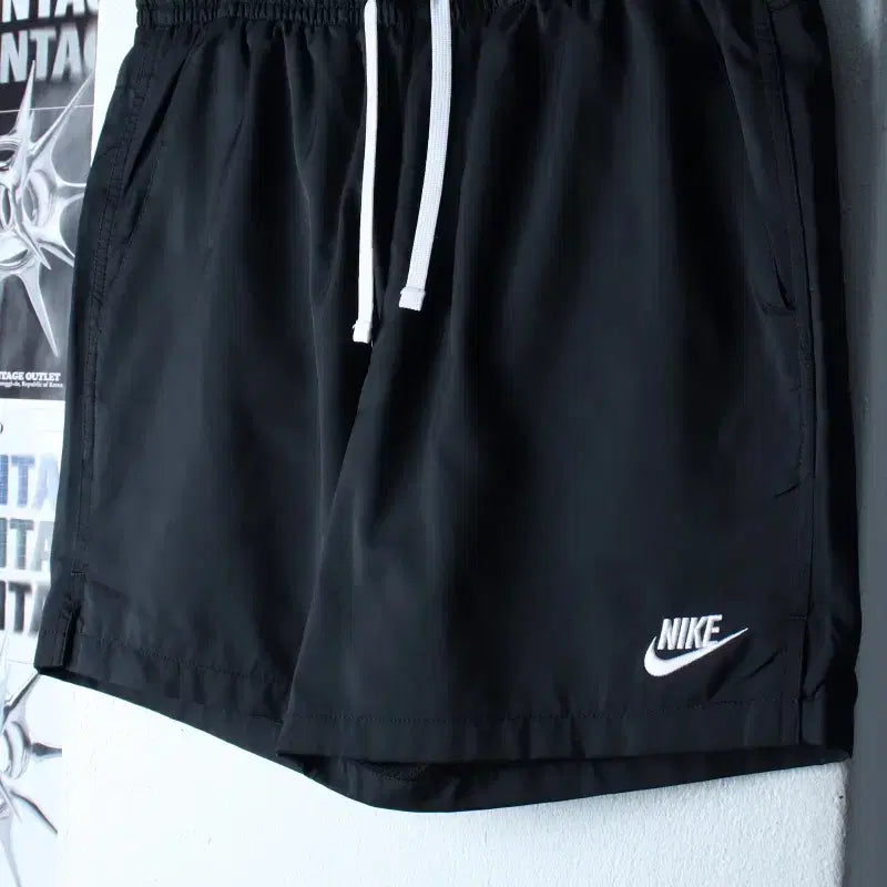 [BUNJANG] Nike Black Functional Banding Shorts Old School / (M-L) 나이키 반바지 팬츠 기능성 밴딩 블랙 올드스쿨-263D