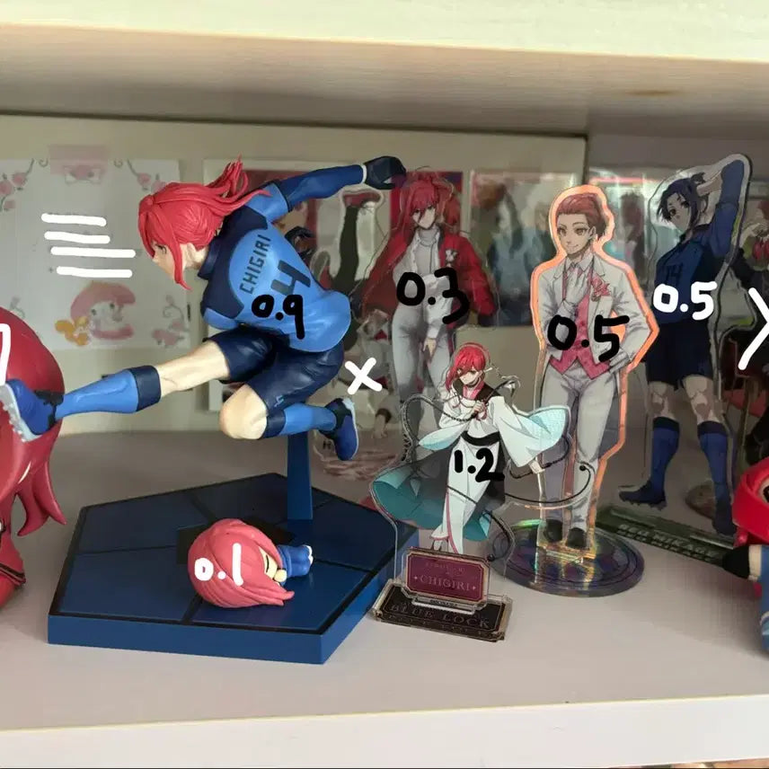 [BUNJANG] Blue Lock Chigiri Hyoma &amp; Mikage Reo Acrylic Figure Set / 블루록 치기리 효마 미카게 레오 아크릴 피규어