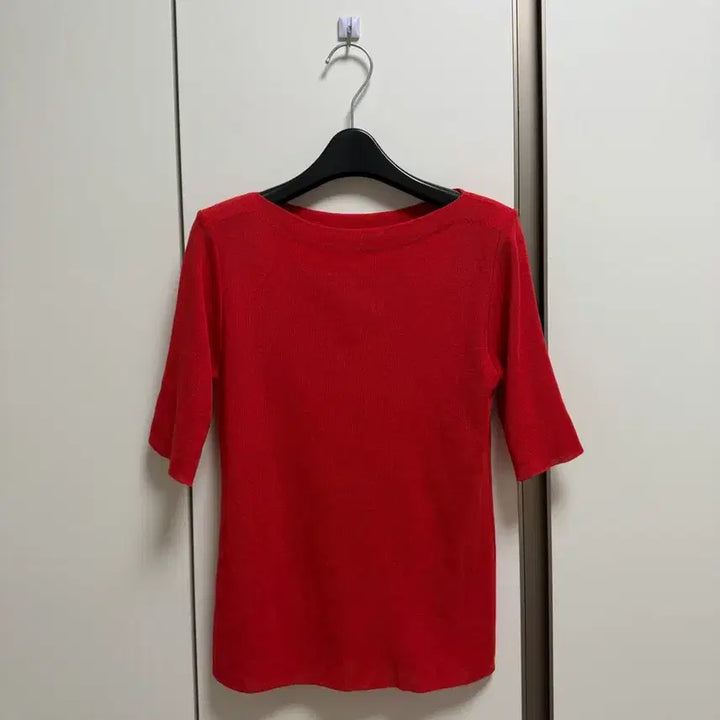 [BUNJANG] Lip Neck Short Sleeve Knit / [보관만한새제품] 입술넥 반팔 니트