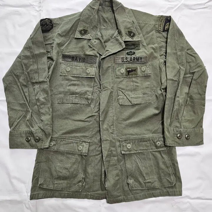 [BUNJANG] 1970s US Army RDF Solid Color Jacket (Small Regular) / 1970s 미 육군 단색 민무늬 RDF 상의 판매합니다.