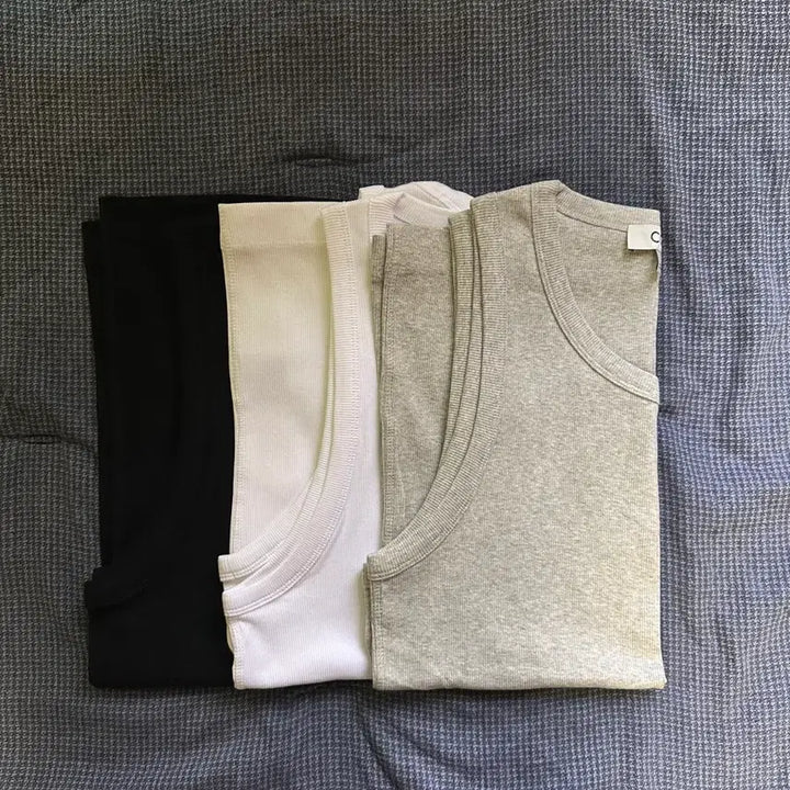 [BUNJANG] COS Ribbed Sleeveless Top / COS 리브드 슬리브리스 3color 일괄