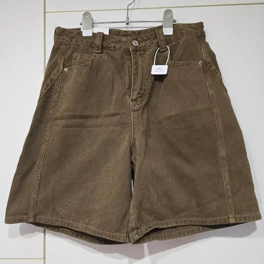 [BUNJANG] Pigment Feel Denim Shorts Brown / 피그느낌 데님 반바지 브라운