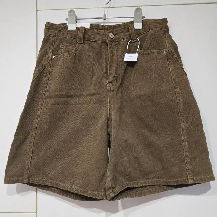 [BUNJANG] Pigment Feel Denim Shorts Brown / 피그느낌 데님 반바지 브라운