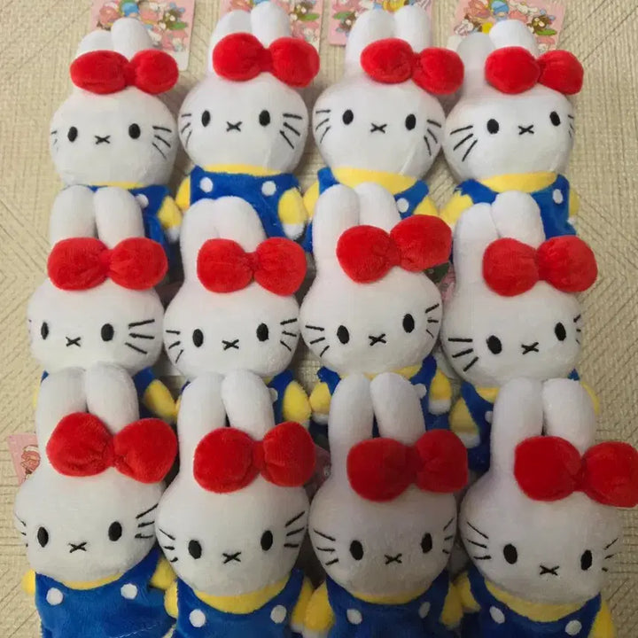 [BUNJANG] Miffy x Hello Kitty Collaboration Plush Keychain New / 미피키티 인형키링 새상품