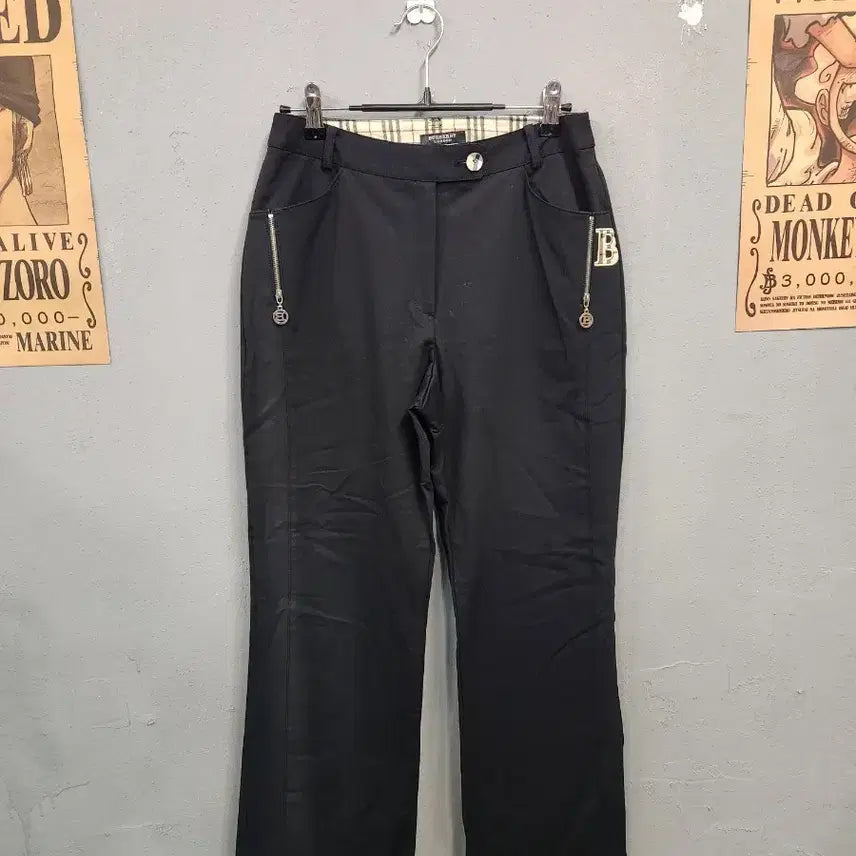 [BUNJANG] Burberry Black Cotton Trousers / 버버리 블랙 여성 바지