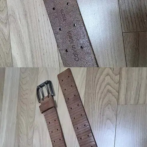 [BUNJANG] Calvin Klein Full Grain Leather Belt / 케빈클라인 통가죽 벨트
