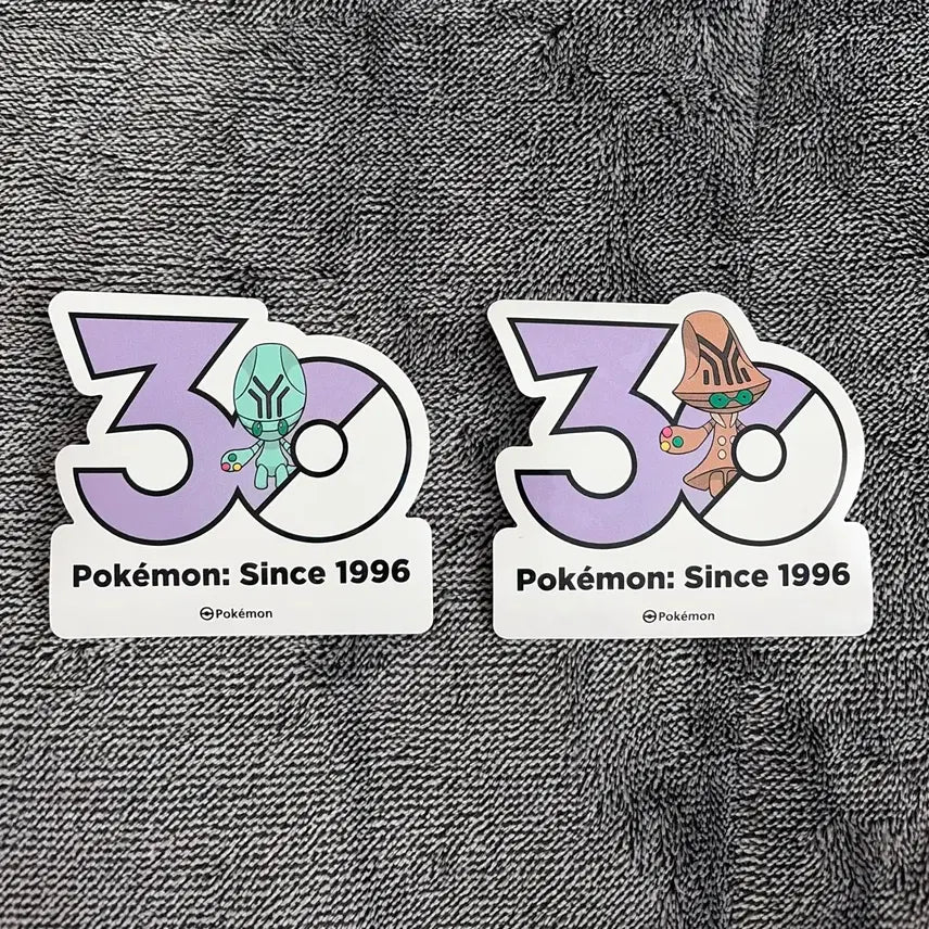 [BUNJANG] Pokemon 30th Anniversary Logo Evolutions Set / 한국한정] 포켓몬 30주년 로고 스티커 리그레 벰크 진화 세트