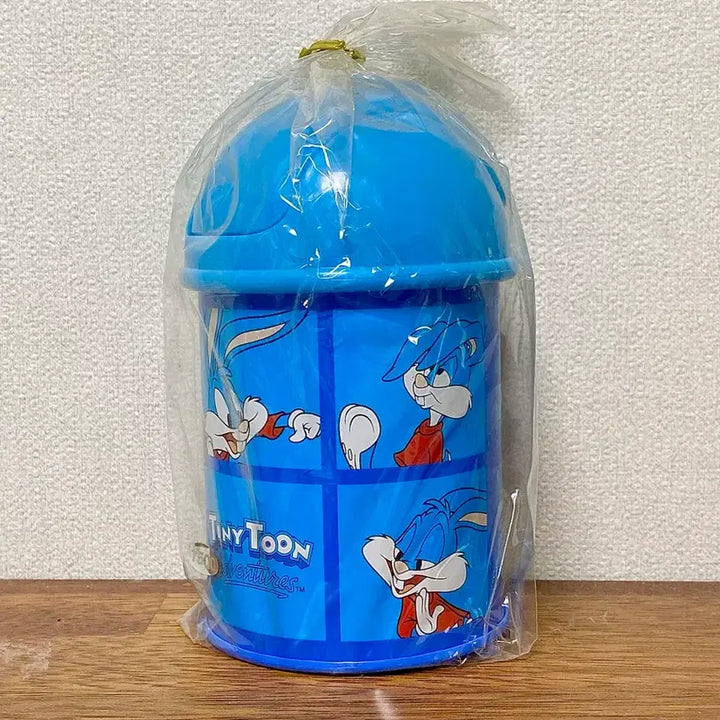 [BUNJANG] 1999 Tiny Toon Metal Mini Trash Can Desk Organizer / [고전문구] 1999년 타이니툰 철제 휴지통 데스크 쓰레기통 미니