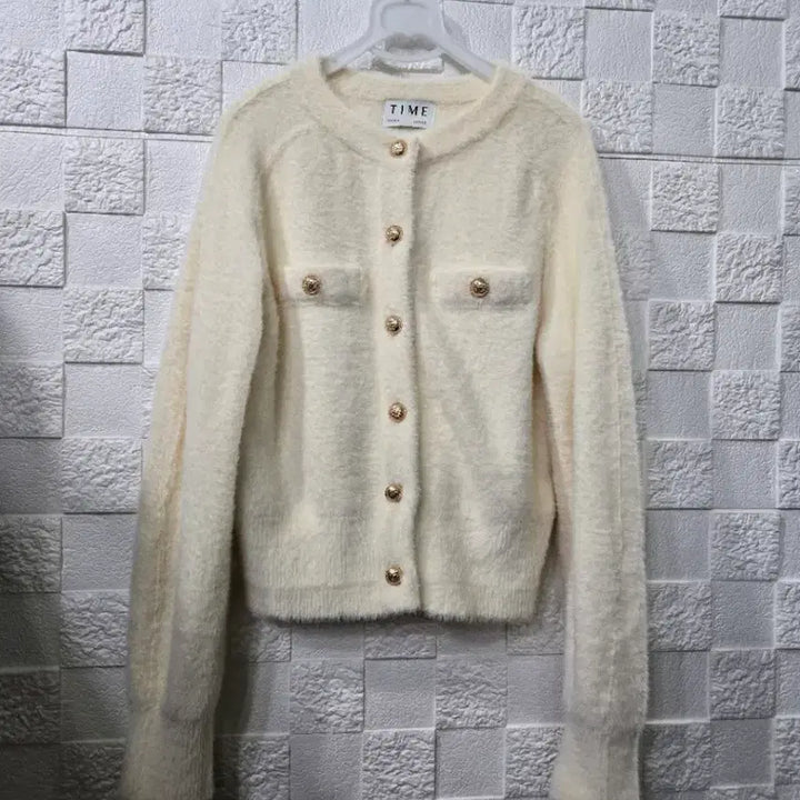 [BUNJANG] TIME Wool Cardigan Ivory / 타임 보들보들 가디건 상태굿