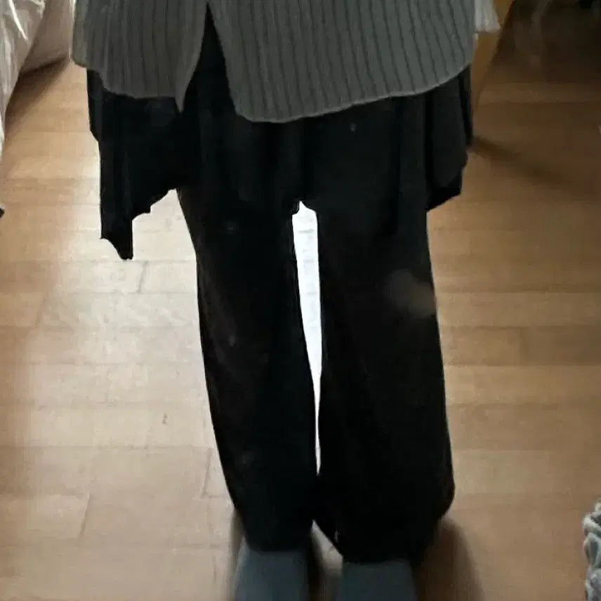 [BUNJANG] Layered Wide-Leg Pants / 개말라핏 레이어드 바지