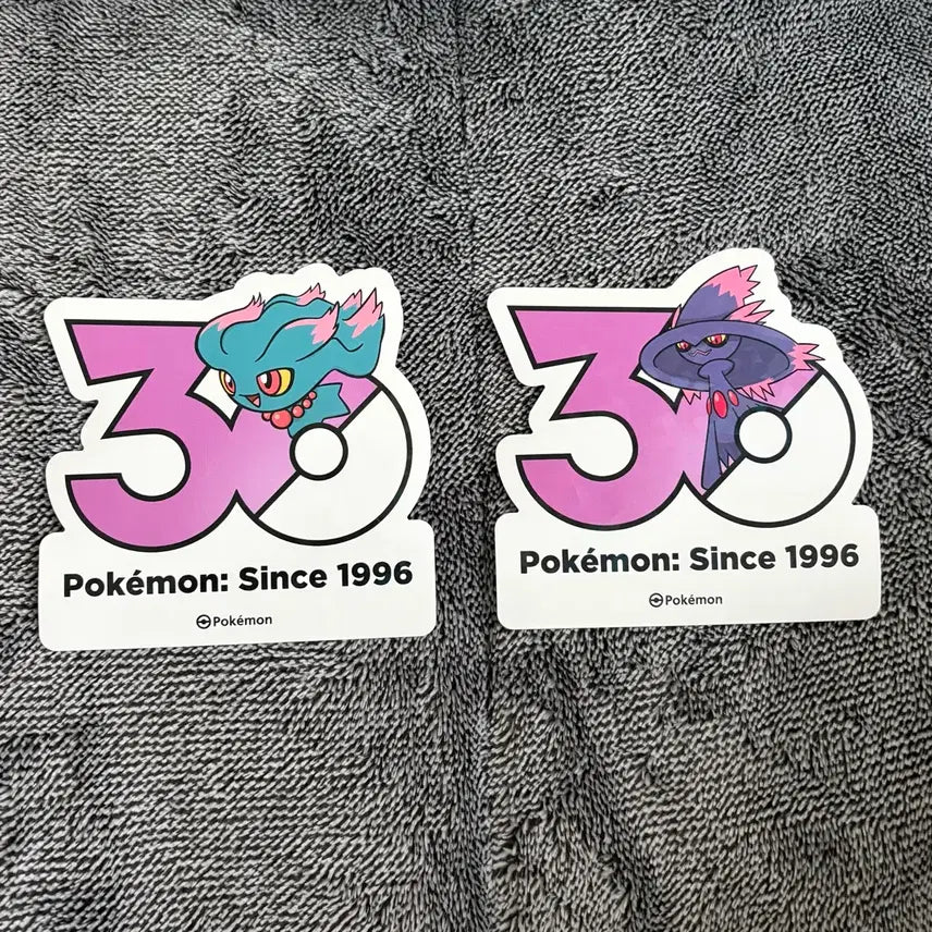 [BUNJANG] Pokemon 30th Anniversary Logo Evolution Set - Mummu / 한국한정] 포켓몬 30주년 로고 스티커 무우마 무우마직 진화 세트