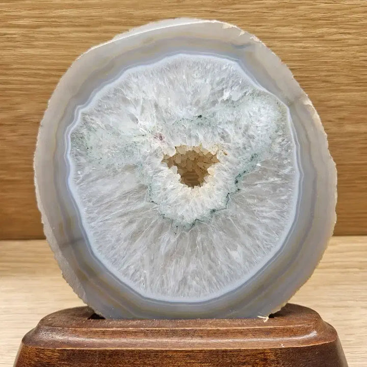 [BUNJANG] Natural Agate Geode Stone with Stand / 천연 아게이트  원석 광물 수석