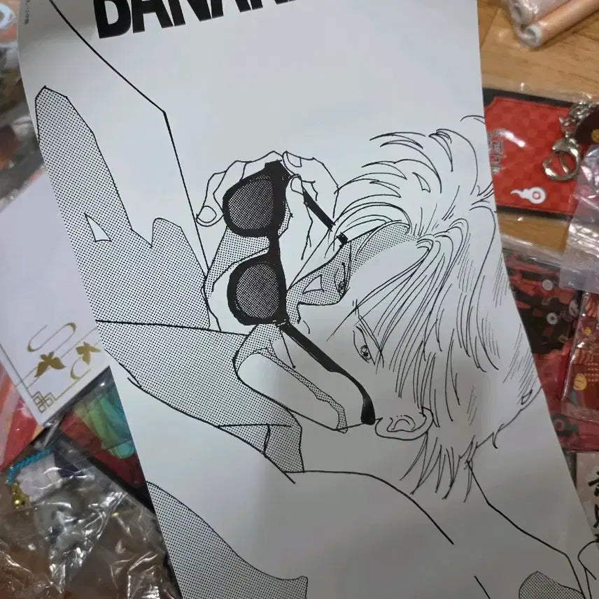 [BUNJANG] Banana Fish Merchandise Bundle Set (Keychains/Keyholder/2 Posters) / 바나나피쉬 굿즈 일괄판매 (키링/키홀더/포스터2장) + 마지막사진 서비스