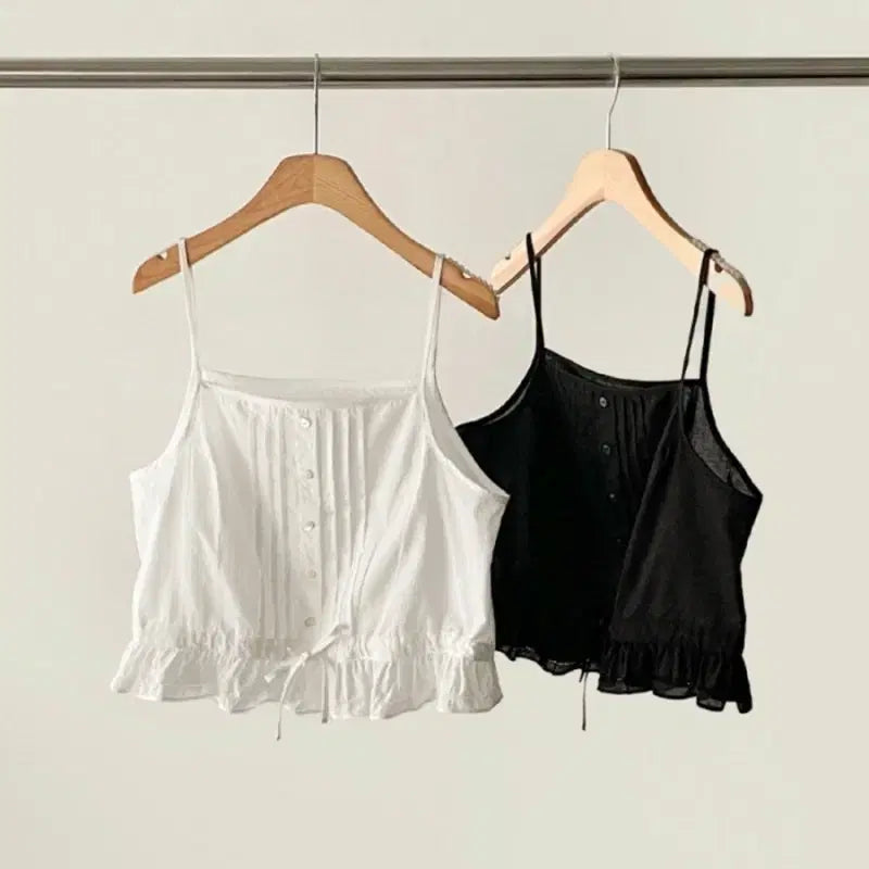 [BUNJANG] Ounce Bustier Blouse Black / ounce 온스 뷔스티에 블라우스 블랙