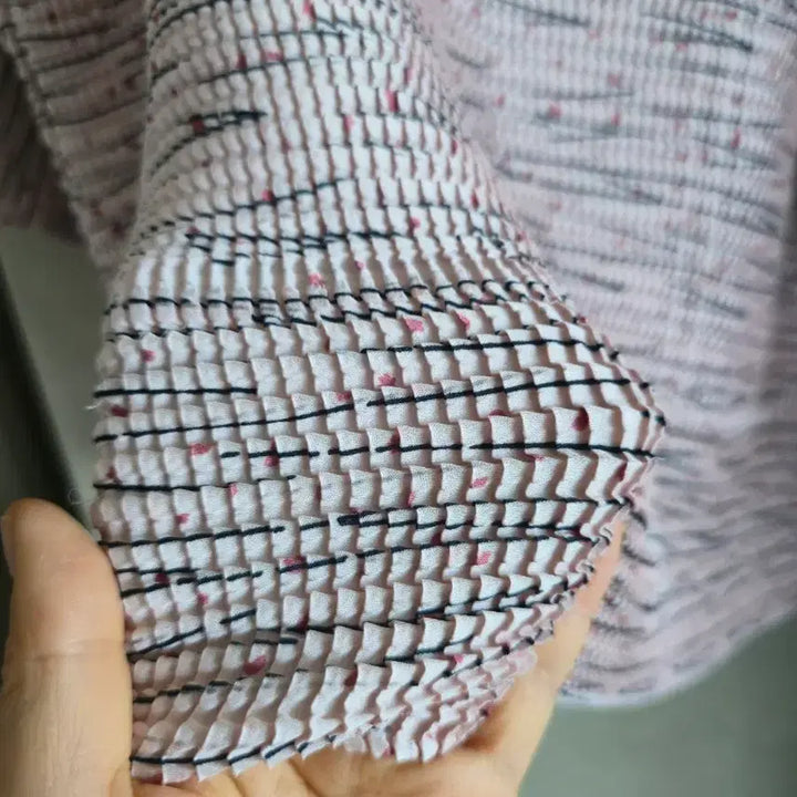 [BUNJANG] Pleated Blouse (Size 66-88) / (1~2회착용) 플리츠 상의  66~88사이즈