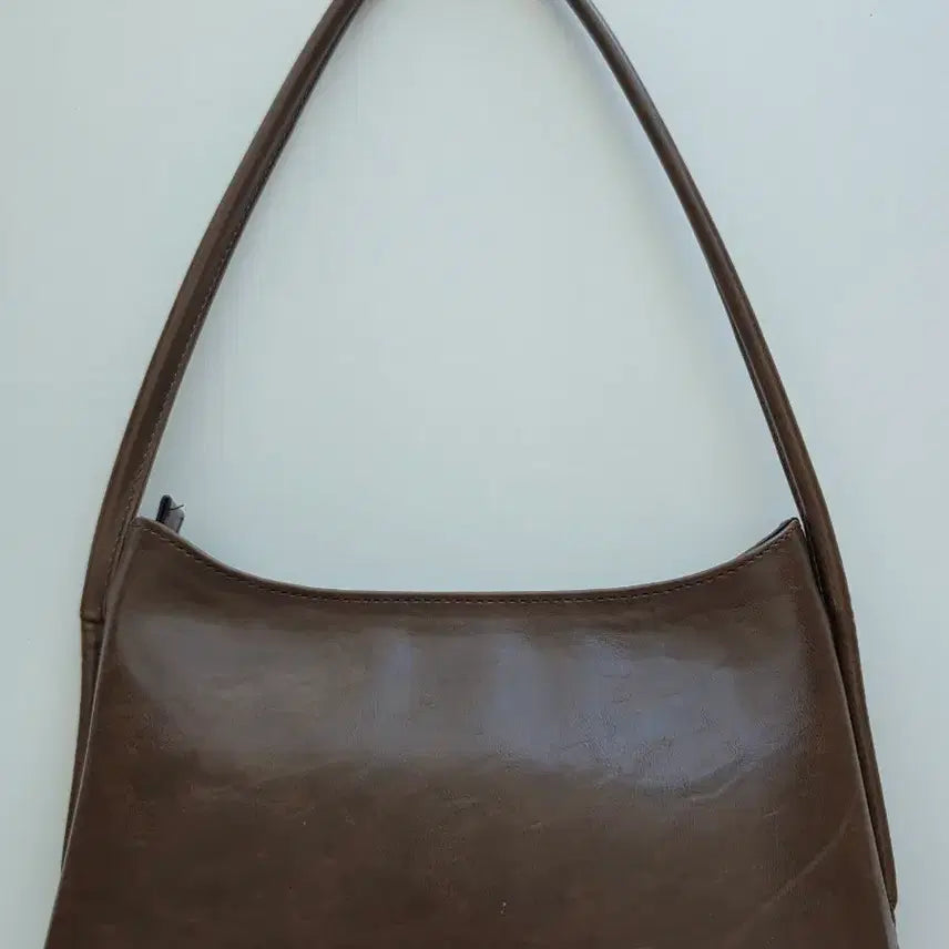[BUNJANG] Minimalist Brown Shoulder Bag / 숄더