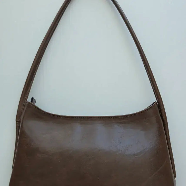 [BUNJANG] Minimalist Brown Shoulder Bag / 숄더