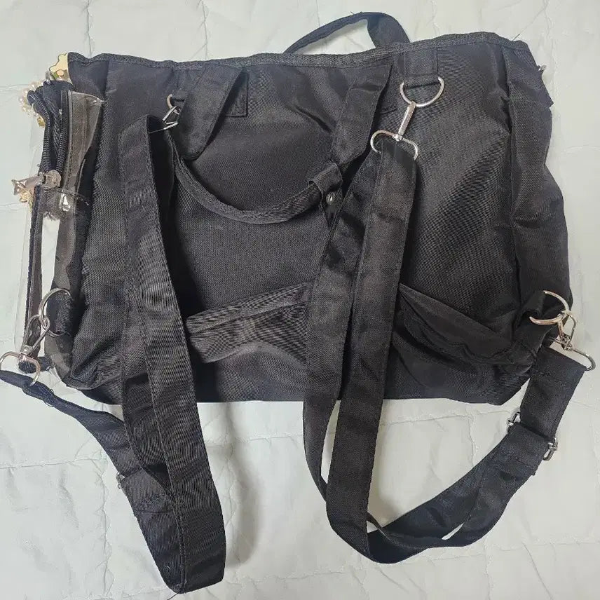 [BUNJANG] Black Ita Bag Backpack Crossbody Bag / 백팩도 크로스백도 가능한 블랙 이타백