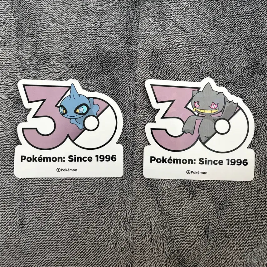 [BUNJANG] Pokemon 30th Anniversary Logo Darkrai Evolution Set Sticker / 한국한정] 포켓몬 30주년 로고 스티커 어둠대신 다크펫 진화 세트