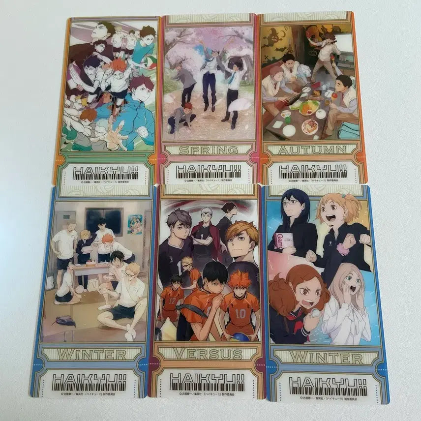 [BUNJANG] Haikyu!! Visual Ticket Bundle Set / [일괄가격] 하이큐 비쥬얼티켓 양도해요 카라스노 이나리자키 후쿠로다니