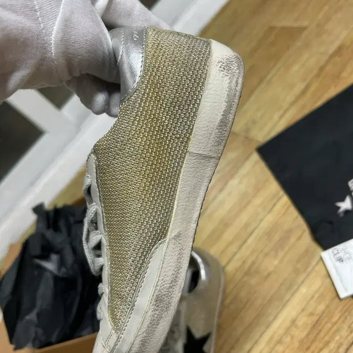 [BUNJANG] Golden Goose Silver Tab Sneakers (Authentic, Full Box) / 골든구스 실버탭 (정품 풀박스)