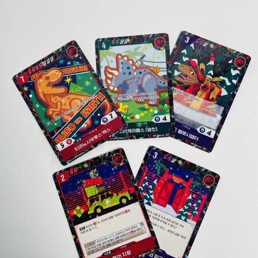 [BUNJANG] Jurassic Park Card Game Christmas Promotion Pack Sealed / 쥬라기공원 카드 게임 크리스마스 프로모션팩 미개봉