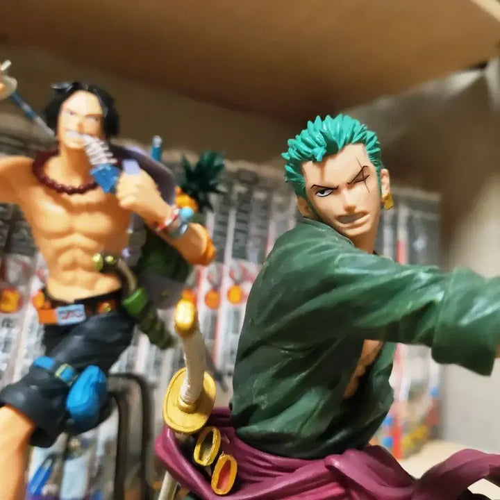 [BUNJANG] Bandai One Piece Zoro &amp; Ace Figure Bundle / 원피스 피규어 반다이 일괄 조로 조형이야기 에이스 매니아 매거진