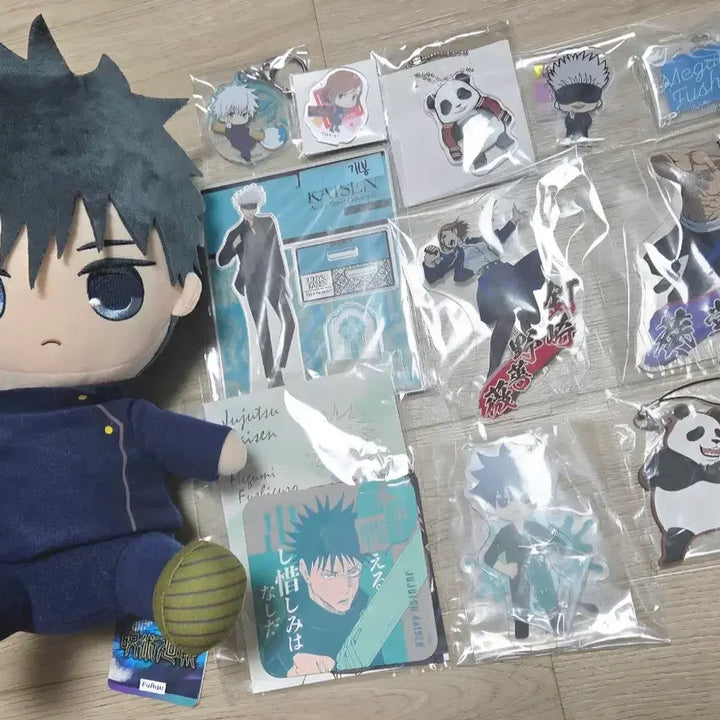 [BUNJANG] Jujutsu Kaisen Fushiguro Megumi, Gojo Satoru, Kugisaki Nobara Acrylic Charms, Plush Doll, Keyring, POB Bundle Set / 주술회전메구미고죠사토루쿠기사키노바라특전아크릴누이인형키링