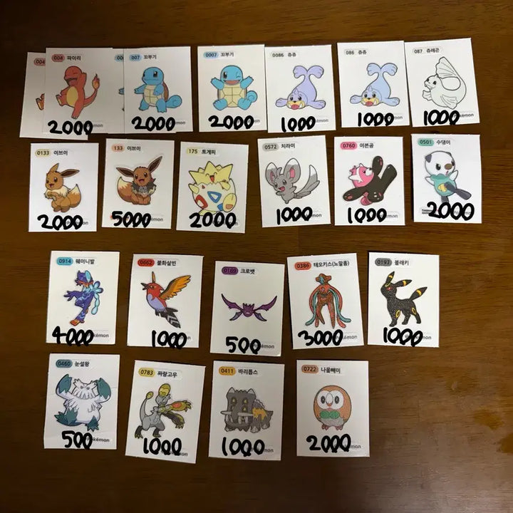 [BUNJANG] Pokemon 30th Anniversary Stickers / (계속 추가)포켓몬 띠부씰 30주년