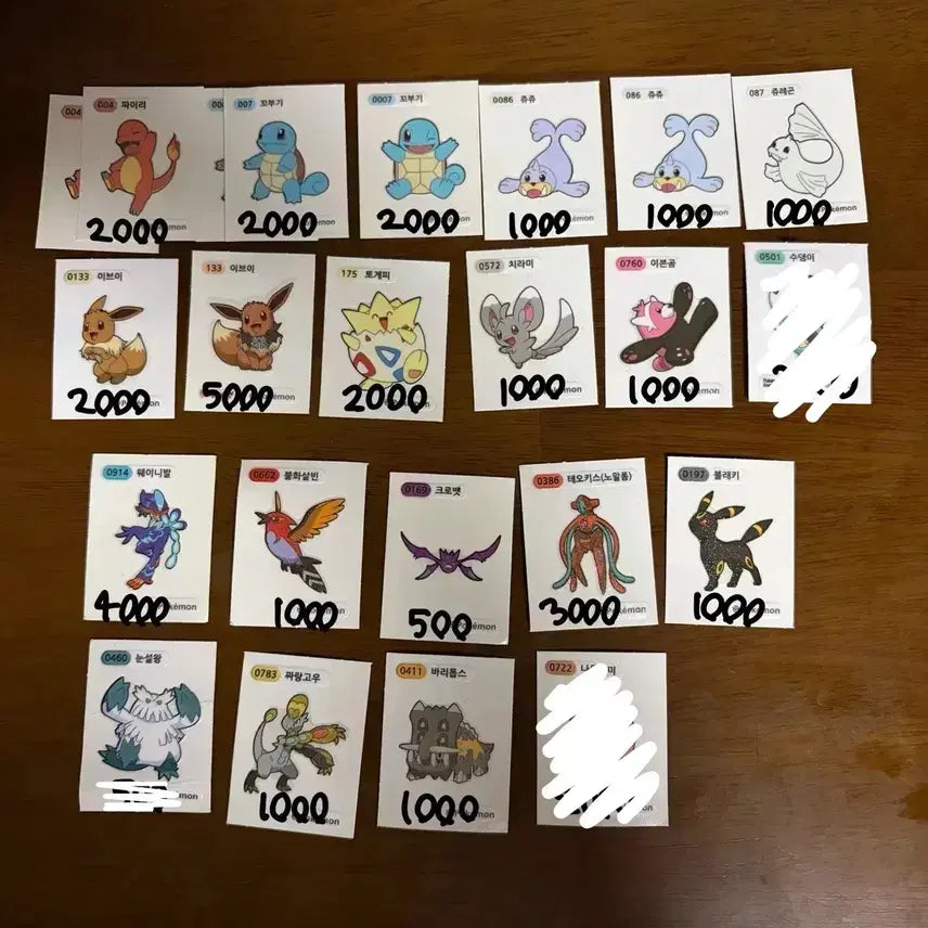 [BUNJANG] Pokemon 30th Anniversary Stickers / (계속 추가)포켓몬 띠부씰 30주년