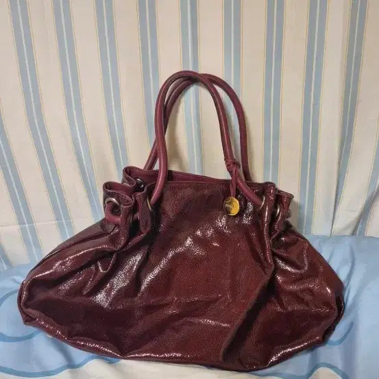 [BUNJANG] Furla Enamel Big Shoulder Bag / fulra 빅백숄더 에나멜