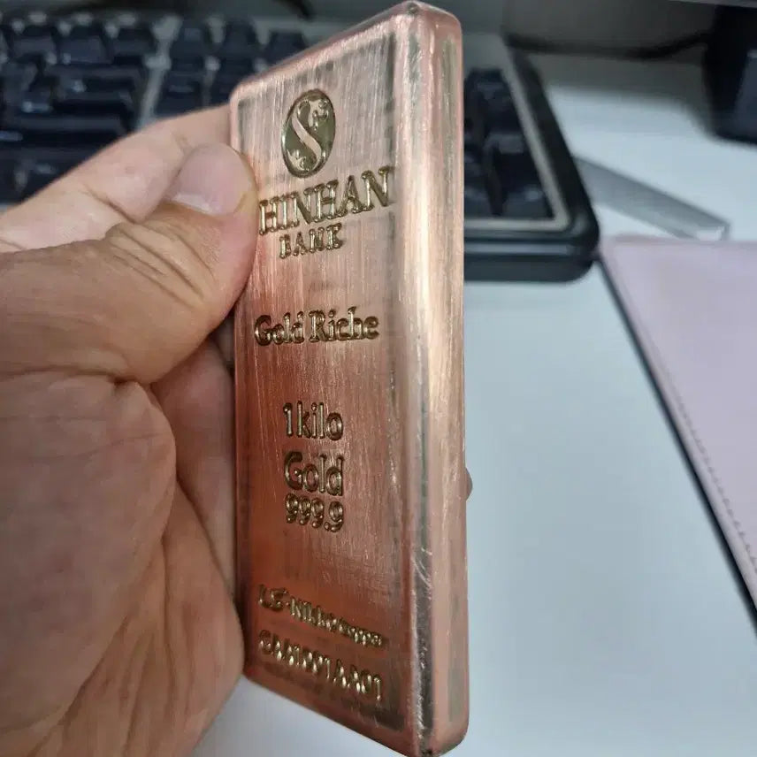 [BUNJANG] Fake Gold Bar (Red Copper Material) - Reduced Price / 골드바 (적동구리로 만든 가짜금)-마지막 가격내림