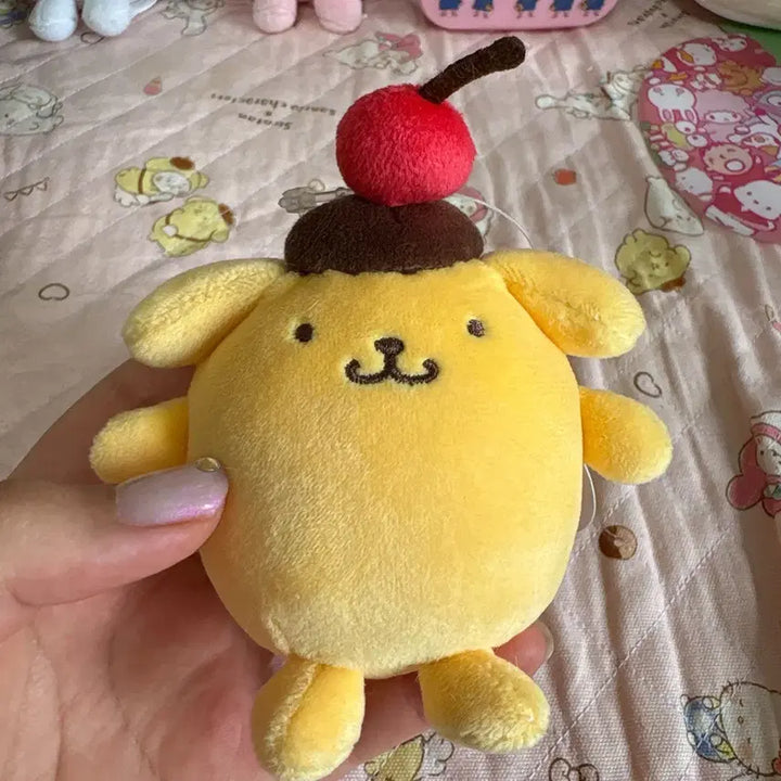 [BUNJANG] Pompompurin Happy Flavor Doll Keychain Custard / 폼폼푸린 해피플레이버 인형 키링 커스타드