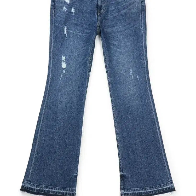 [BUNJANG] CHOWOO Distressed Bootcut Flare Jeans Blue / 플레어진 부츠컷 청바지