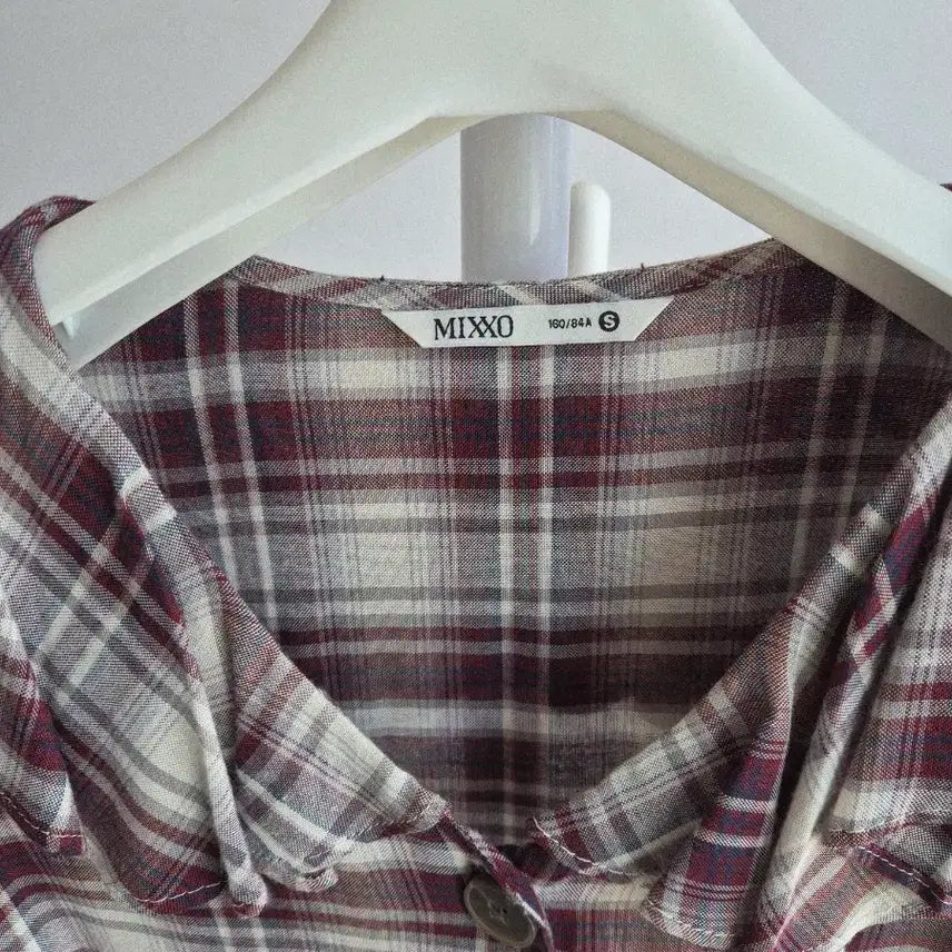 [BUNJANG] Mixo Check Blouse / 미쏘 체크블라우스