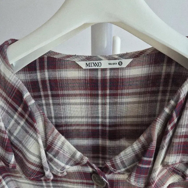 [BUNJANG] Mixo Check Blouse / 미쏘 체크블라우스