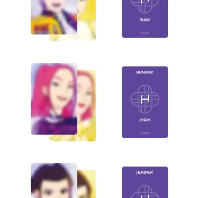 [BUNJANG] KDX Hunter x Hunter Lenticular Photocard Set (2 Types) / 공식굿즈)케데헌 헌트릭스,사자보이즈 렌티큘러 포토카드 세트 2종 정가양도