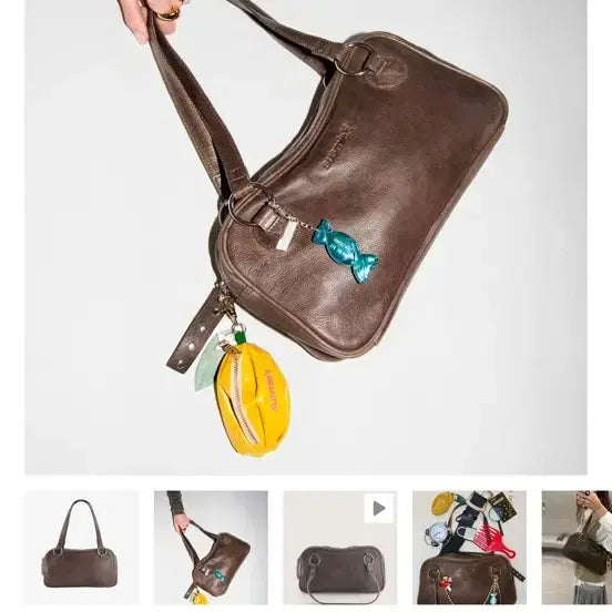 [BUNJANG] Susmies Vito Brown Leather Shoulder Bag / Susmies 비토 브라운 레더 숄더백