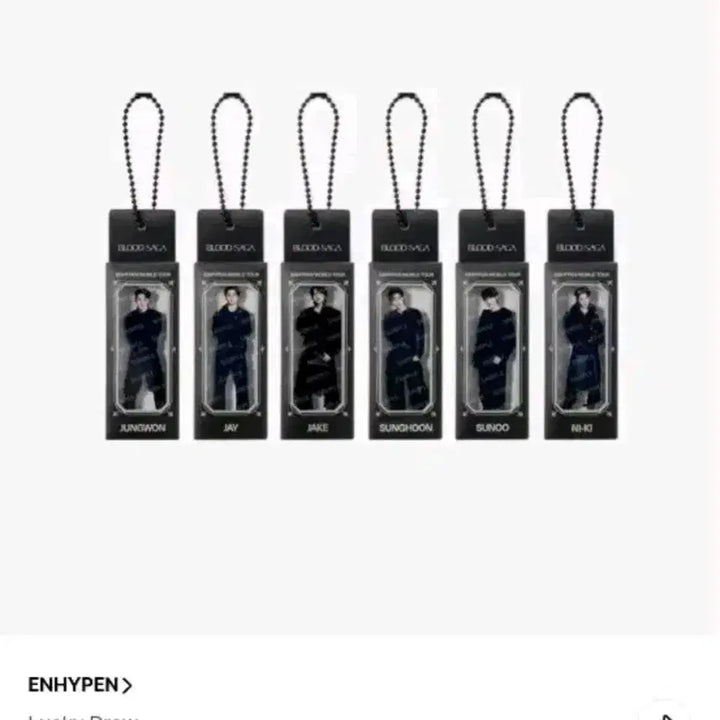 [BUNJANG] ENHYPEN Blood Swear Tour MD Lucky Draw Keyring Sunoo / 엔하이픈 블러드사가 투어 엠디 럭드 럭키드로우 키링 선우
